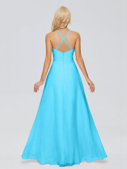 Adalynn Spaghetti Straps Chiffon Bridesmaid Dresses
