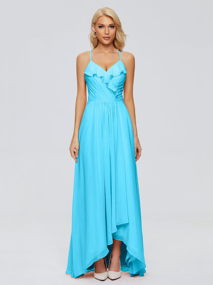 Adalynn Spaghetti Straps Chiffon Bridesmaid Dresses
