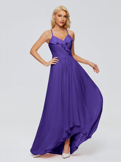 Adalynn Spaghetti Straps Chiffon Bridesmaid Dresses