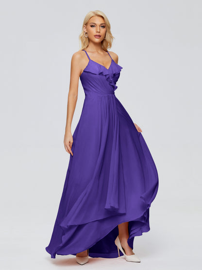 Adalynn Spaghetti Straps Chiffon Bridesmaid Dresses