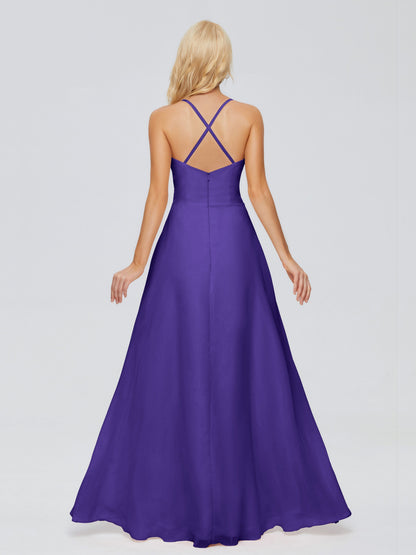 Adalynn Spaghetti Straps Chiffon Bridesmaid Dresses