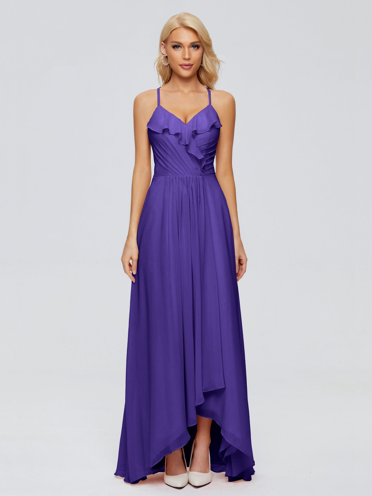 Adalynn Spaghetti Straps Chiffon Bridesmaid Dresses