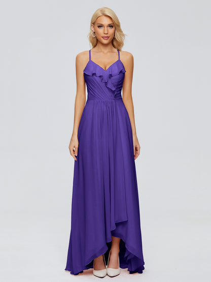 Adalynn Spaghetti Straps Chiffon Bridesmaid Dresses