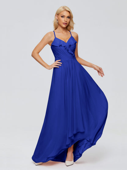 Adalynn Spaghetti Straps Chiffon Bridesmaid Dresses