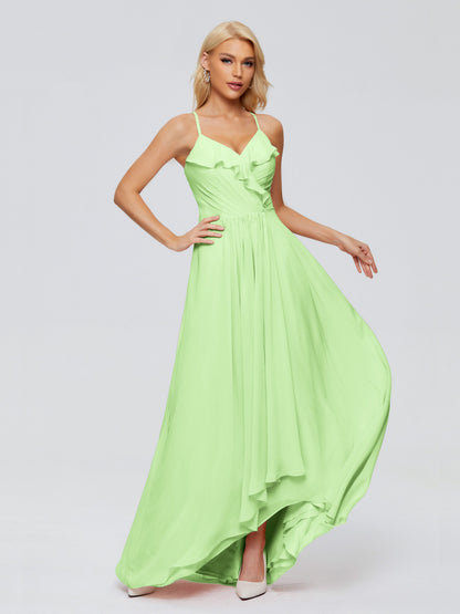 Adalynn Spaghetti Straps Chiffon Bridesmaid Dresses