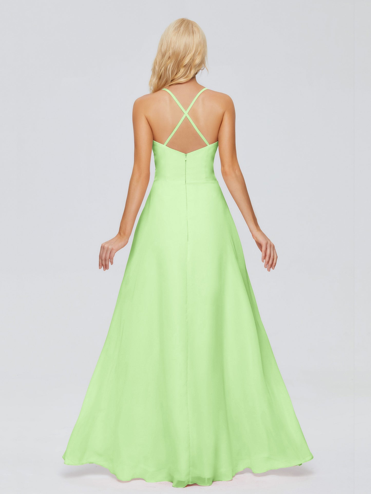 Adalynn Spaghetti Straps Chiffon Bridesmaid Dresses