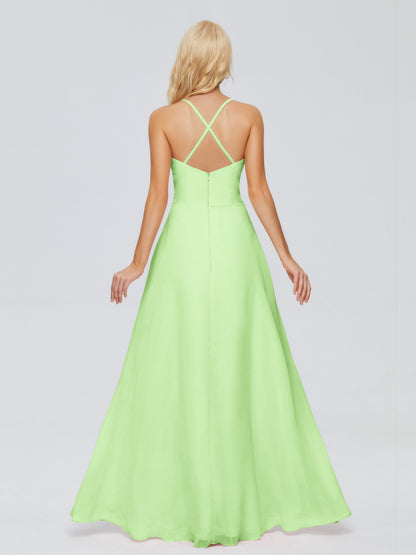 Adalynn Spaghetti Straps Chiffon Bridesmaid Dresses