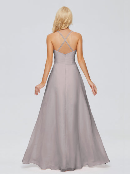 Adalynn Spaghetti Straps Chiffon Bridesmaid Dresses