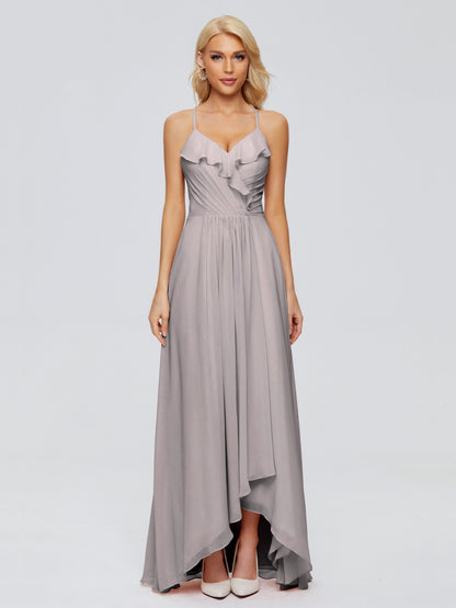 Adalynn Spaghetti Straps Chiffon Bridesmaid Dresses
