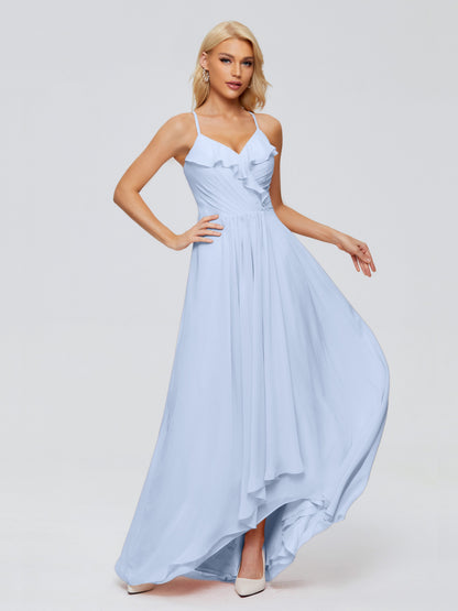 Adalynn Spaghetti Straps Chiffon Bridesmaid Dresses