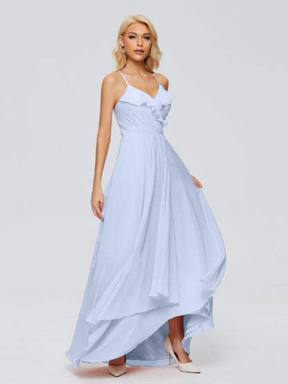 Adalynn Spaghetti Straps Chiffon Bridesmaid Dresses