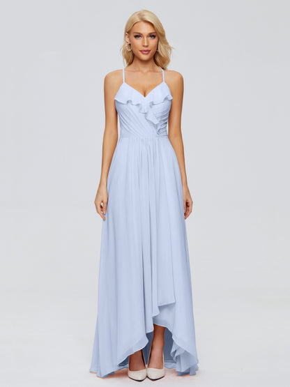 Adalynn Spaghetti Straps Chiffon Bridesmaid Dresses