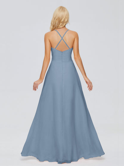 Adalynn Spaghetti Straps Chiffon Bridesmaid Dresses