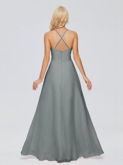 Adalynn Spaghetti Straps Chiffon Bridesmaid Dresses