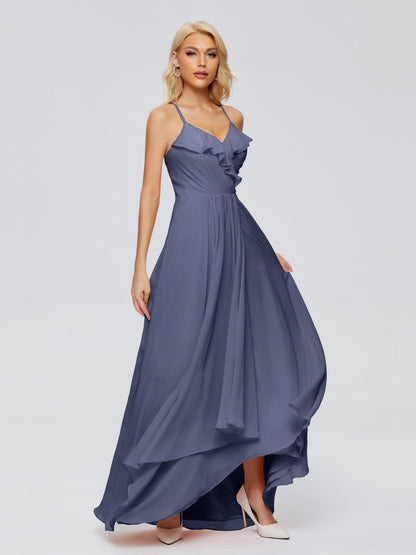 Adalynn Spaghetti Straps Chiffon Bridesmaid Dresses