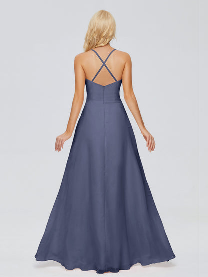 Adalynn Spaghetti Straps Chiffon Bridesmaid Dresses