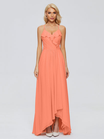 Adalynn Spaghetti Straps Chiffon Bridesmaid Dresses