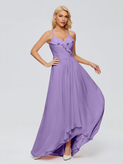 Adalynn Spaghetti Straps Chiffon Bridesmaid Dresses