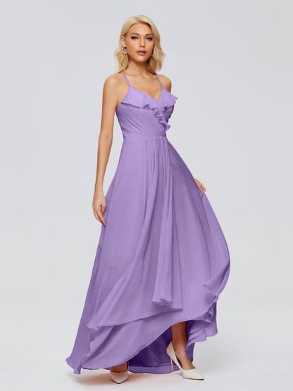 Adalynn Spaghetti Straps Chiffon Bridesmaid Dresses