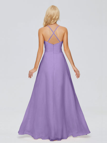 Adalynn Spaghetti Straps Chiffon Bridesmaid Dresses
