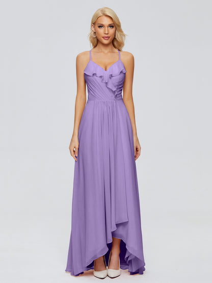 Adalynn Spaghetti Straps Chiffon Bridesmaid Dresses
