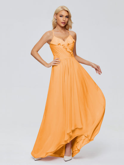 Adalynn Spaghetti Straps Chiffon Bridesmaid Dresses