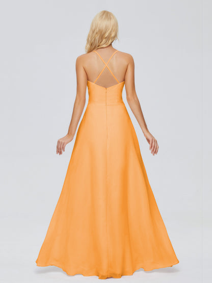 Adalynn Spaghetti Straps Chiffon Bridesmaid Dresses