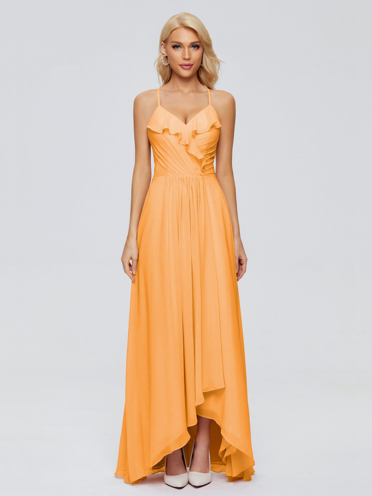 Adalynn Spaghetti Straps Chiffon Bridesmaid Dresses