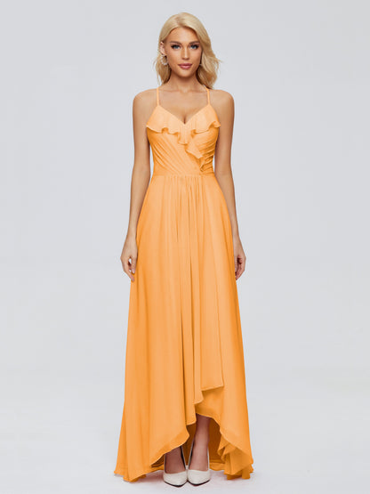 Adalynn Spaghetti Straps Chiffon Bridesmaid Dresses