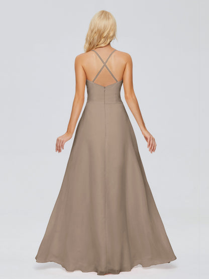 Adalynn Spaghetti Straps Chiffon Bridesmaid Dresses