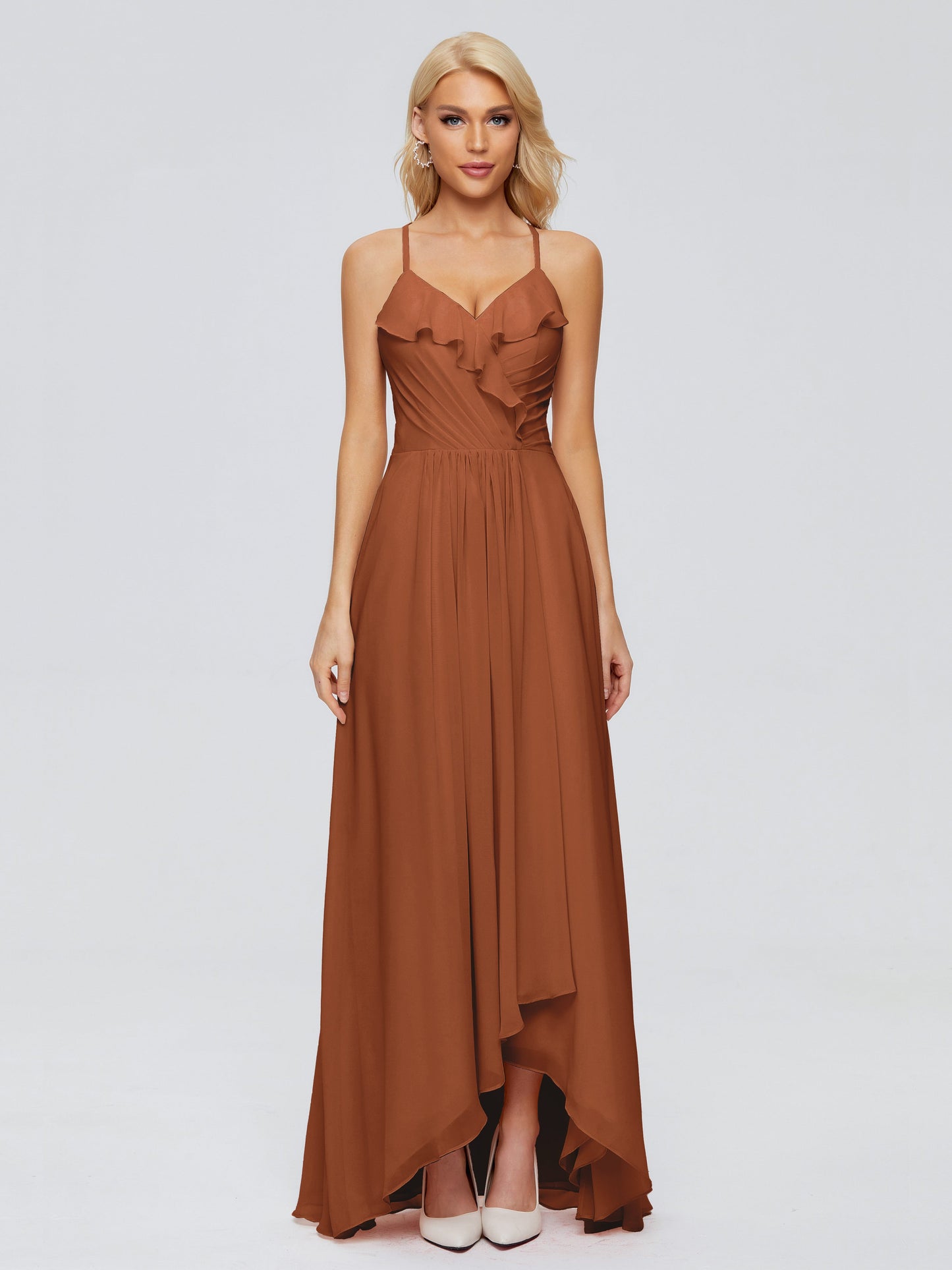 Adalynn Spaghetti Straps Chiffon Bridesmaid Dresses