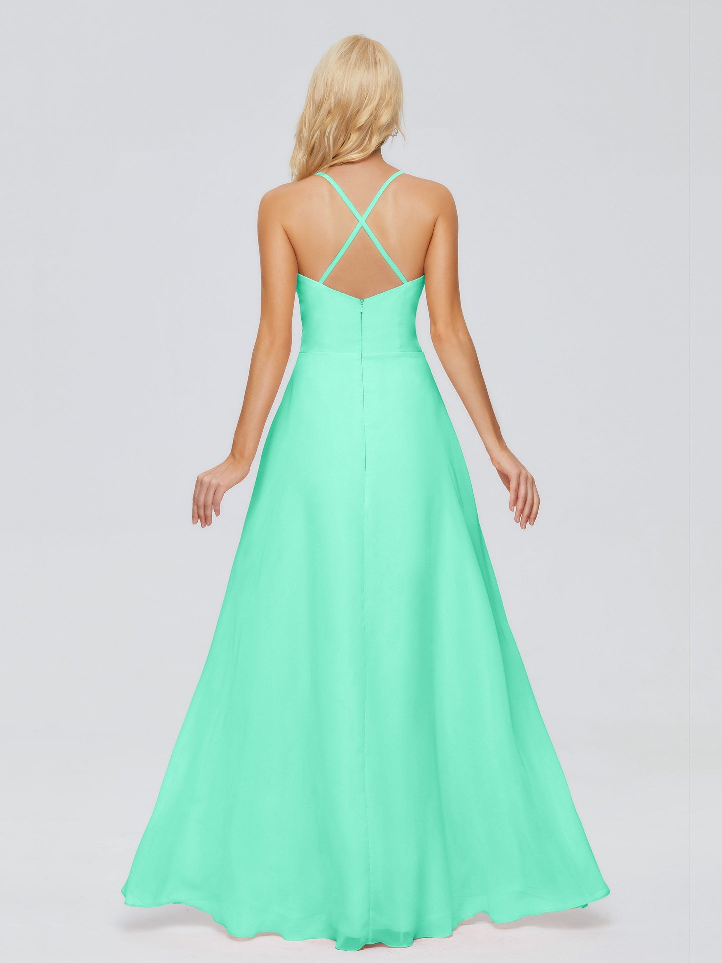 Adalynn Spaghetti Straps Chiffon Bridesmaid Dresses