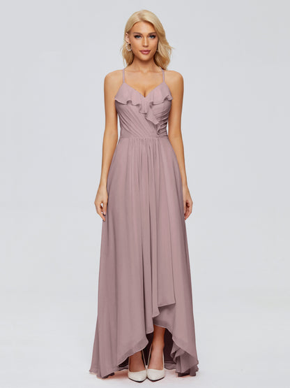 Adalynn Spaghetti Straps Chiffon Bridesmaid Dresses