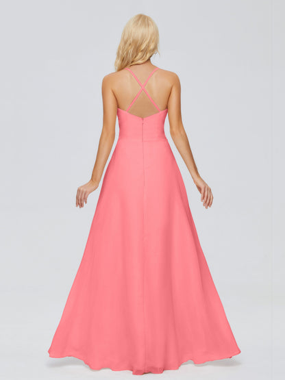 Adalynn Spaghetti Straps Chiffon Bridesmaid Dresses