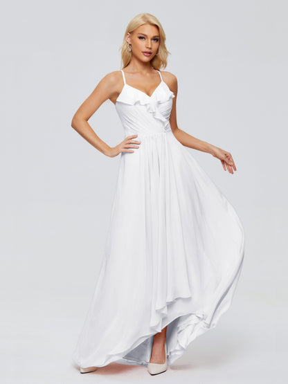 Adalynn Spaghetti Straps Chiffon Bridesmaid Dresses