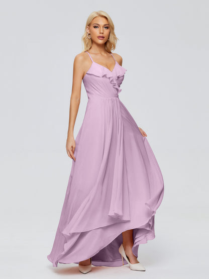 Adalynn Spaghetti Straps Chiffon Bridesmaid Dresses