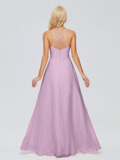 Adalynn Spaghetti Straps Chiffon Bridesmaid Dresses