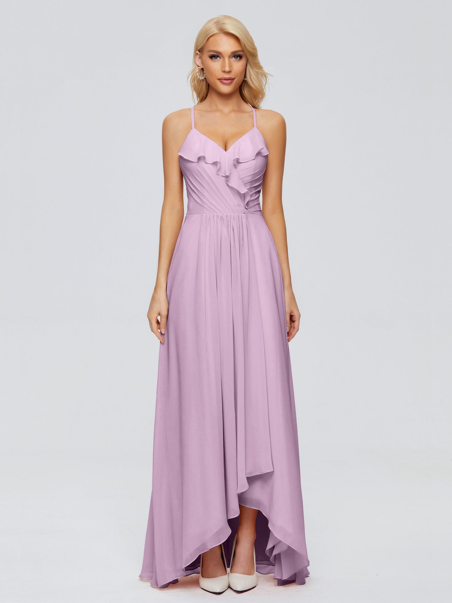Adalynn Spaghetti Straps Chiffon Bridesmaid Dresses