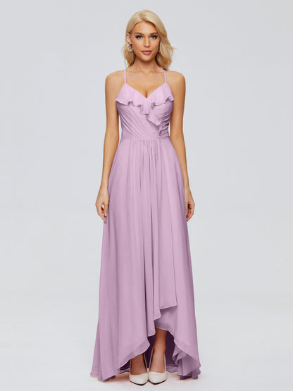 Adalynn Spaghetti Straps Chiffon Bridesmaid Dresses