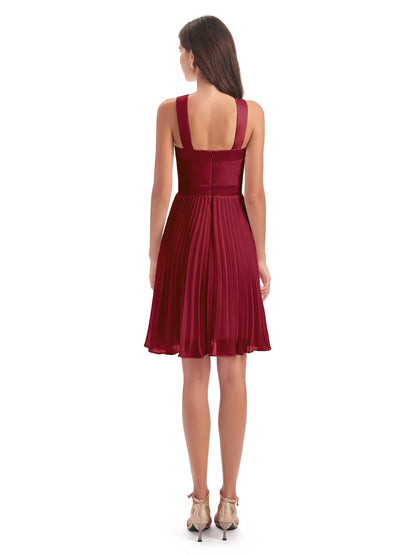 Alora Halter Chiffon Short Bridesmaid Dresses