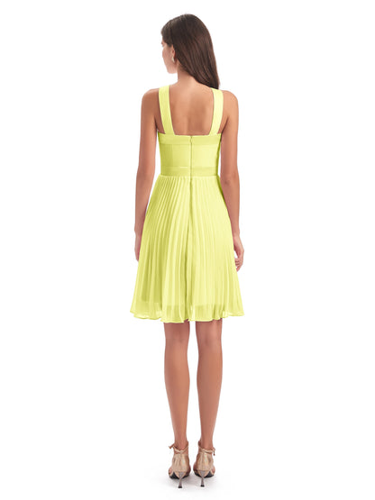 Alora Halter Chiffon Short Bridesmaid Dresses
