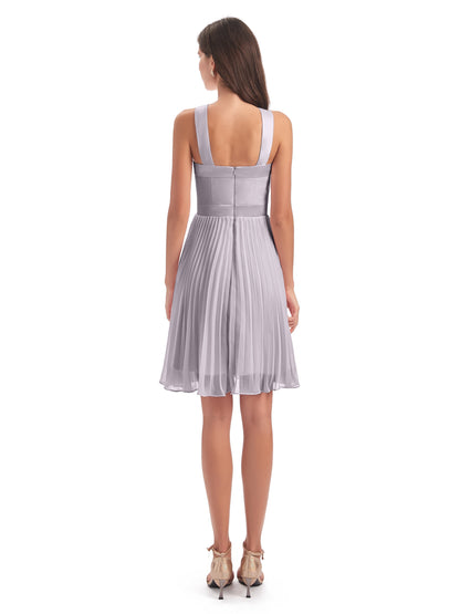 Alora Halter Chiffon Short Bridesmaid Dresses