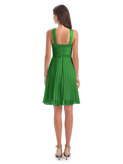 Alora Halter Chiffon Short Bridesmaid Dresses