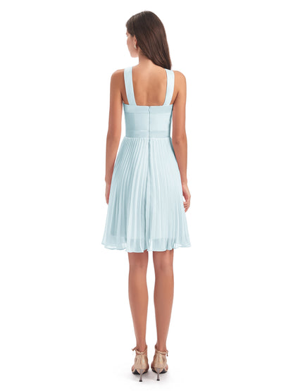 Alora Halter Chiffon Short Bridesmaid Dresses