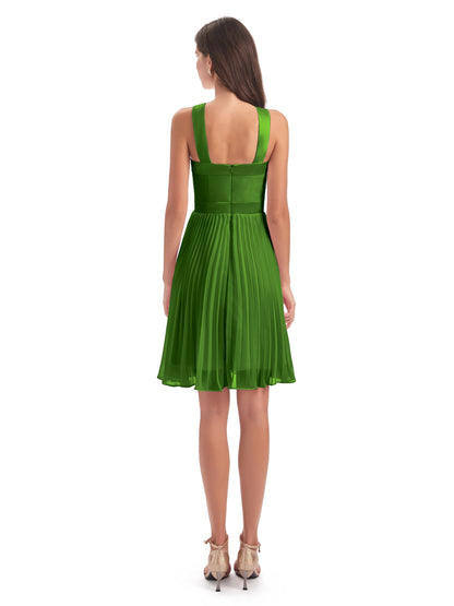 Alora Halter Chiffon Short Bridesmaid Dresses