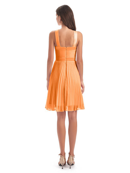 Alora Halter Chiffon Short Bridesmaid Dresses