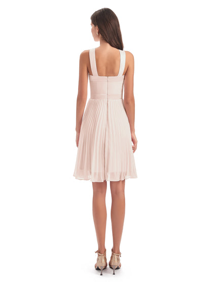 Alora Halter Chiffon Short Bridesmaid Dresses