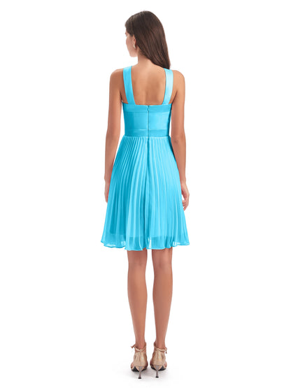 Alora Halter Chiffon Short Bridesmaid Dresses