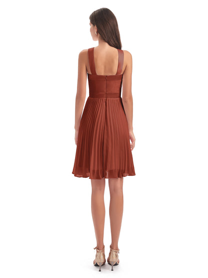 Alora Halter Chiffon Short Bridesmaid Dresses