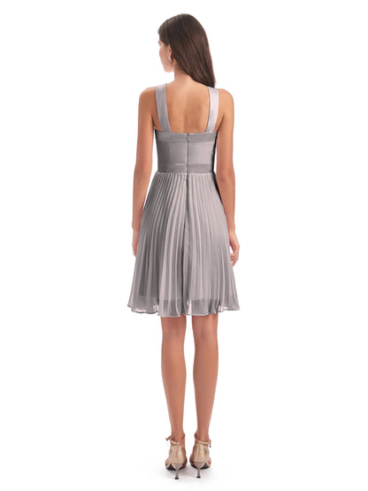 Alora Halter Chiffon Short Bridesmaid Dresses